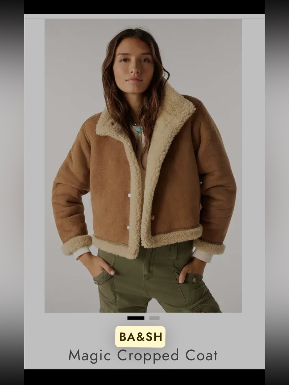 NWOT ba&sh magic coat